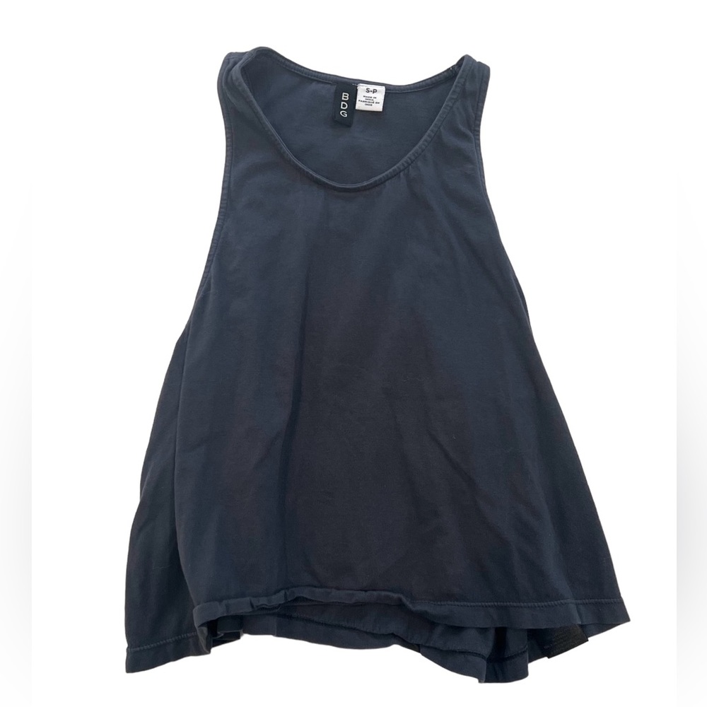 Black BDG Cropped Halter Tank Top, Size S-P